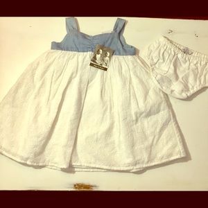 2 piece with bloomers eyelet set